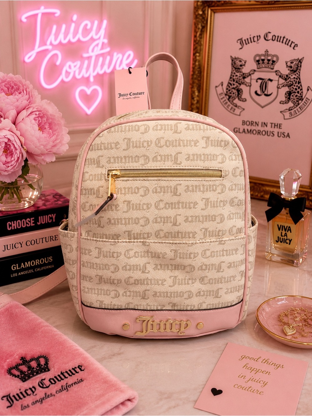 Juicy couture cool collar full size backpack